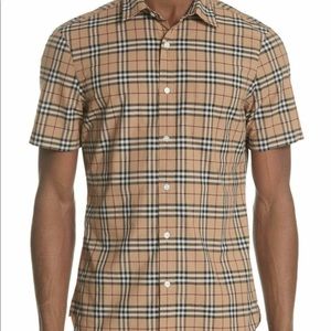 Burberry Short Sleeve Button Up